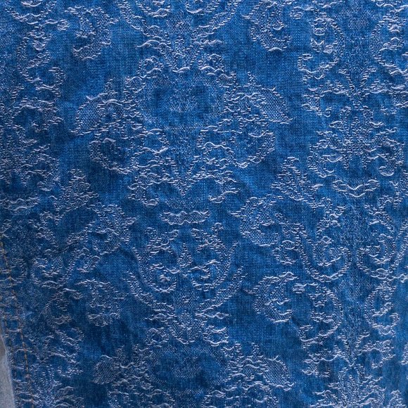 Guess M Sleeveless Jean Jacket Vest Layer Studded Collar Crop Top Layer - Picture 12 of 16